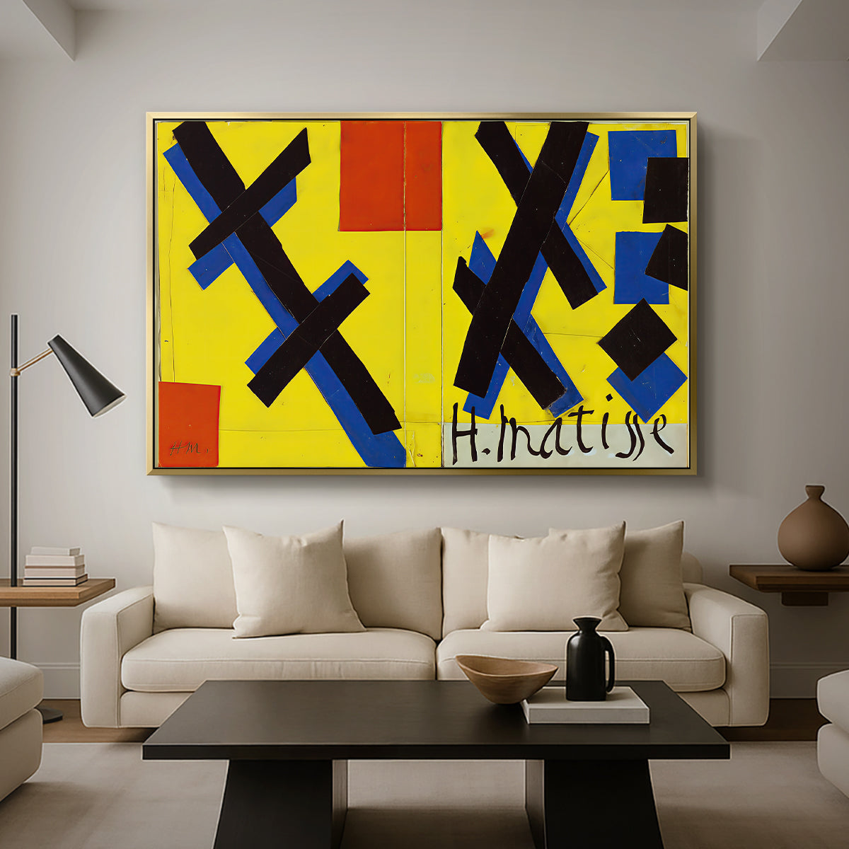 Cover Design for Matisse: His Art and His Public, 1951 - Floater Framed Canvas Print