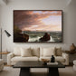 Views Across Frenchman's Bay from Mt. Desert Island, After a Squall, 1845 - Floater Framed Canvas Print