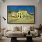 The Yellow House (The Street), 1888 - Floater Framed Canvas Print