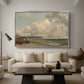 Yarmouth Jetty, 1822 - Floater Framed Canvas Print