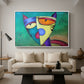 Celestial Cat - Floater Framed Canvas Print