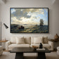 Fresh Breeze on the Norwegian Coast, 1876 - Floater Framed Canvas Print