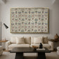Long Cushion Cover (Printed Textile), c. 1600 - Floater Framed Canvas Print