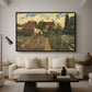 Garden of a Florist (The Flower Garden), 1864 - Floater Framed Canvas Print