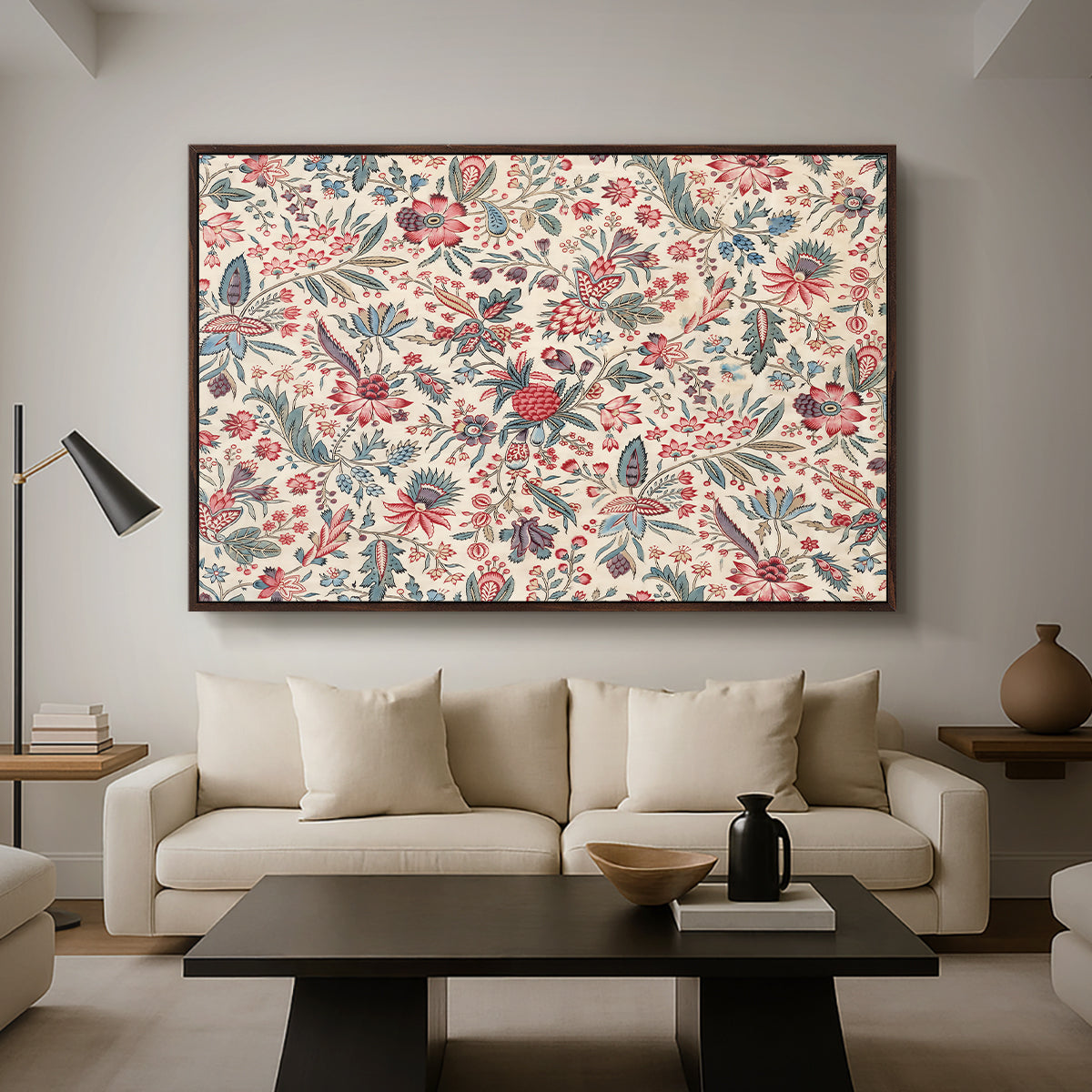 Anaras - Cream, c. 1775-1800 - Floater Framed Canvas Print