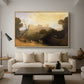 Linlithgow Palace, c. 1807 - Floater Framed Canvas Print