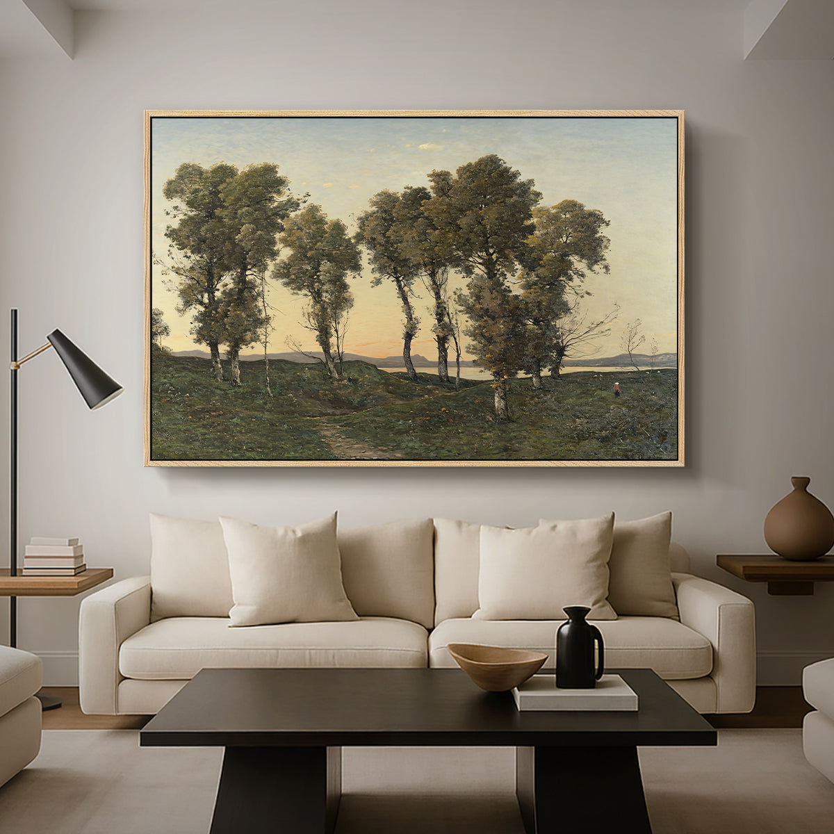 Autumn Evening, 1894 - Floater Framed Canvas Print