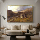 Lledr Valley in Wales, 1864 - Floater Framed Canvas Print