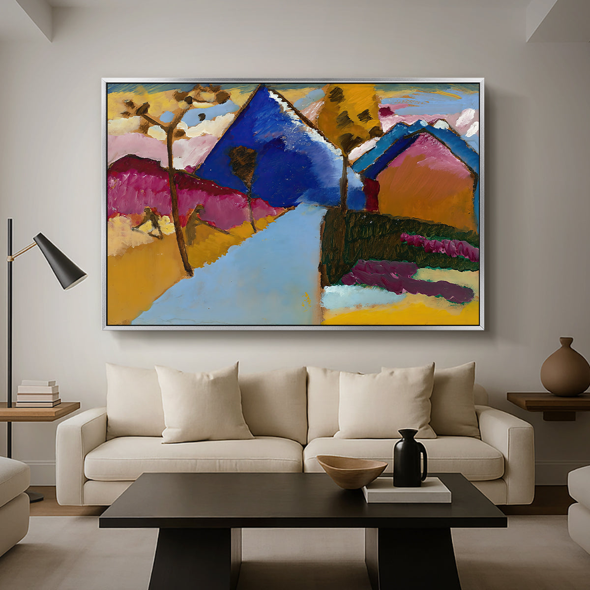 Kochel Straight Street, 1909 - Floater Framed Canvas Print