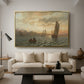View from the Oslofjord, 1866 - Floater Framed Canvas Print