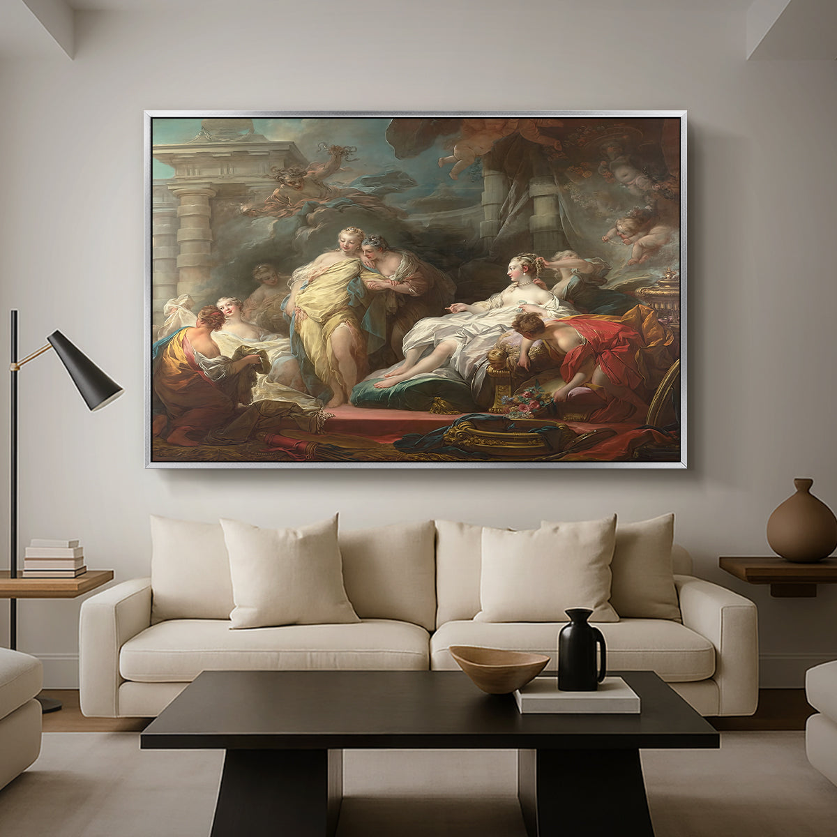 Psyche Showing Her Sisters Her Gifts from Cupid, 1753 - Floater Framed Canvas Print