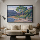 Bathers in Saint-Tropez, c. 1909 - Floater Framed Canvas Print