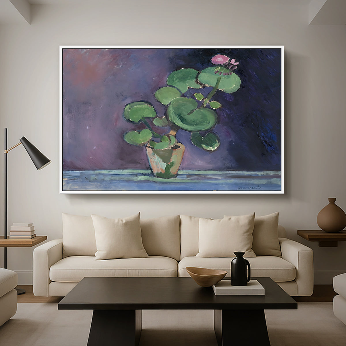 Geranium, 1909 - Floater Framed Canvas Print