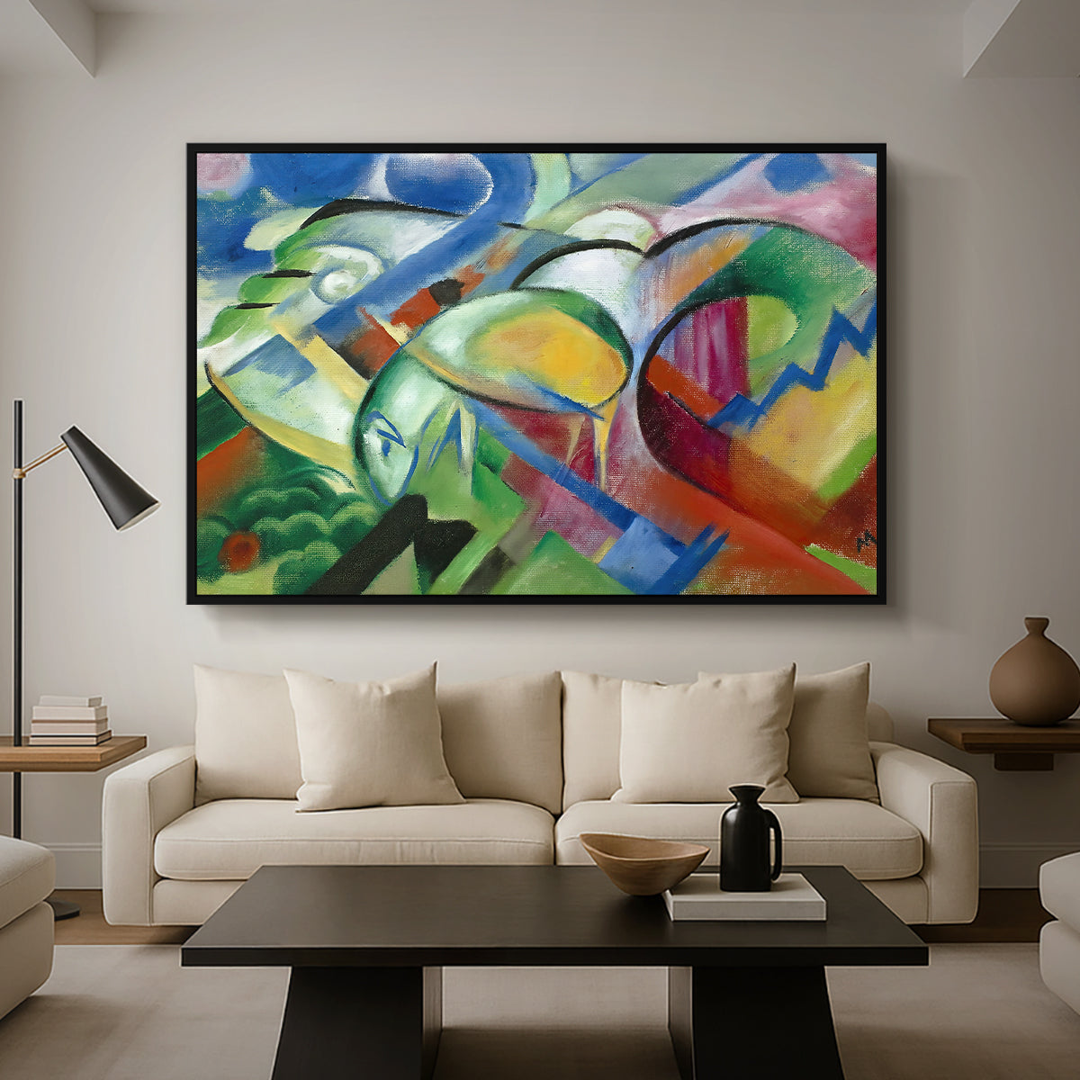 The Sheep, c. 1913-1914 - Floater Framed Canvas Print
