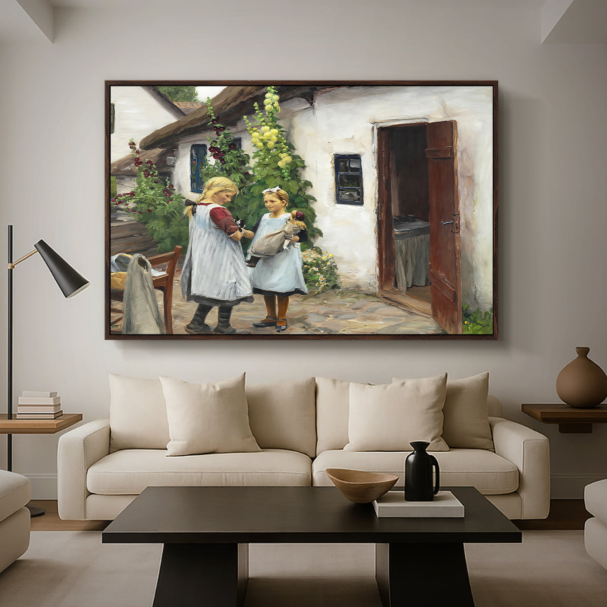 Have You Seen My Kitten?, 1914 - Floater Framed Canvas Print