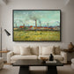 Factories at Clichy, 1887 - Floater Framed Canvas Print