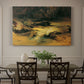 Canvas art print featuring a mountain stream flowing through rocky terrain, showcased as a statement wall artwork