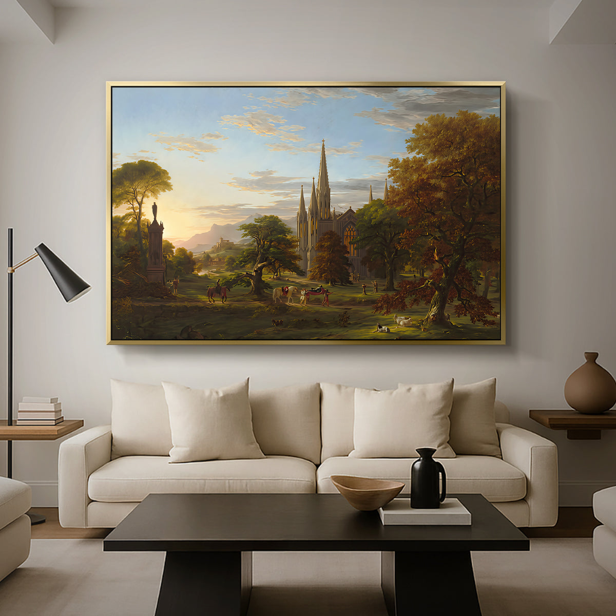 The Return, 1837 - Floater Framed Canvas Print