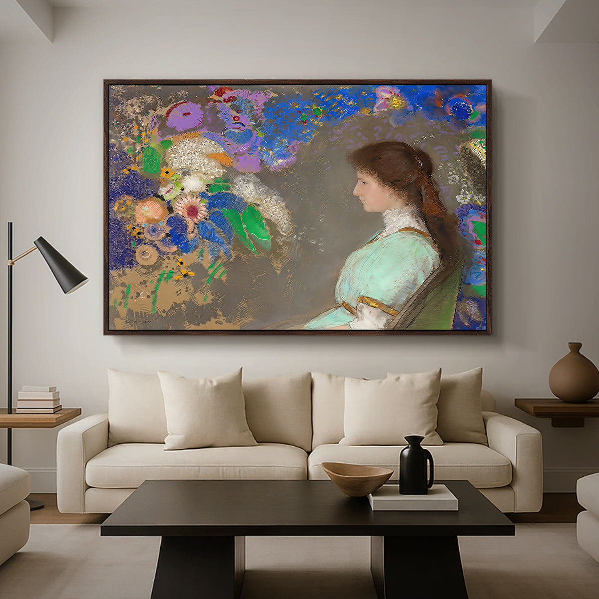 Portrait of Violette Heymann, 1910 - Floater Framed Canvas Print
