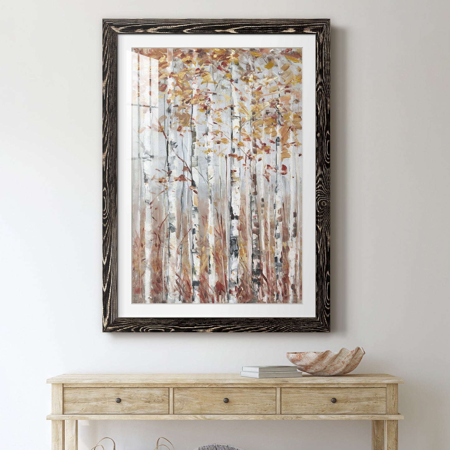 Copper Forest - Premium Framed Print - Distressed Barnwood Frame - Ready to Hang