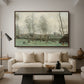 Washerwomen in a Willow Grove, c. 1871 - Floater Framed Canvas Print