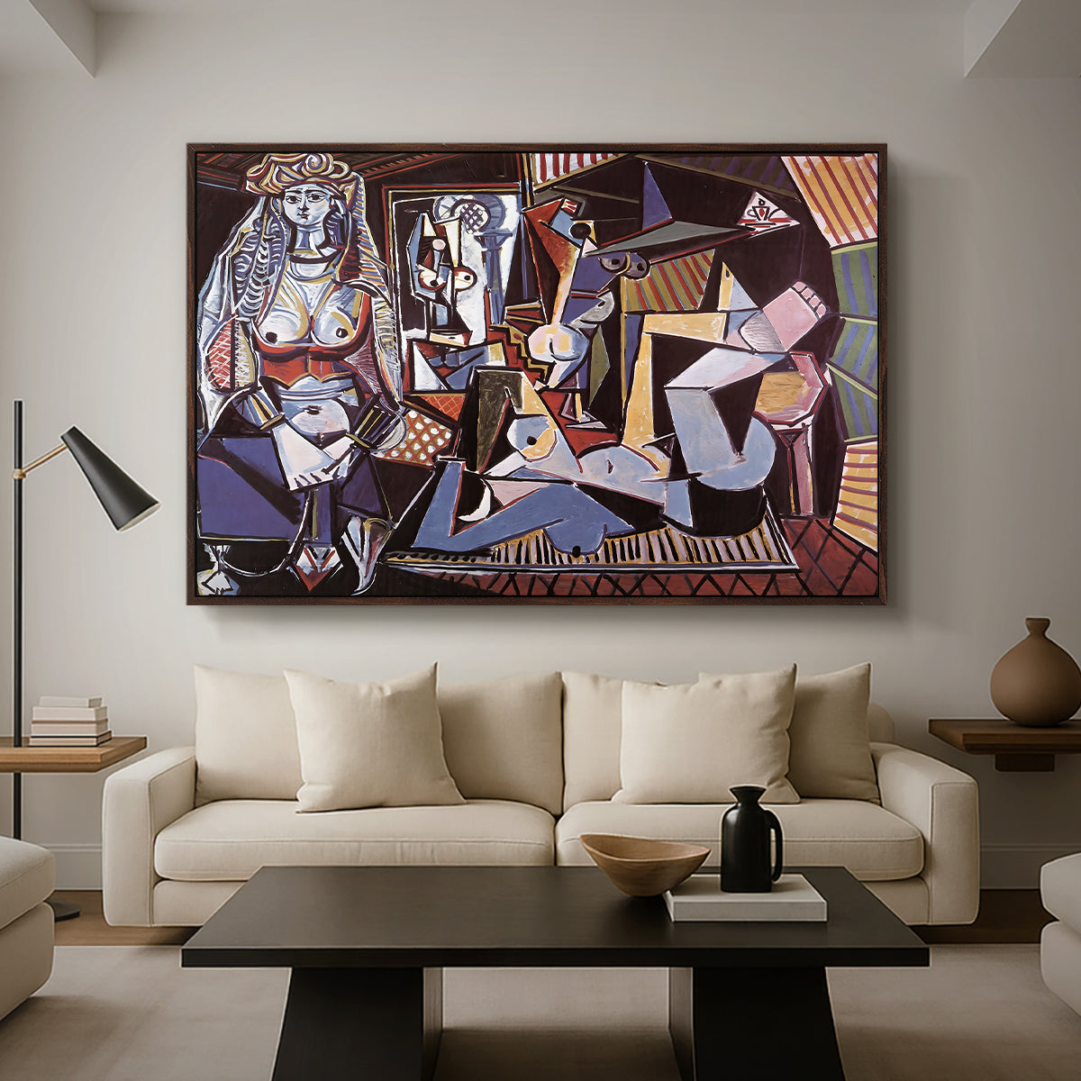 Women of Algiers (Version O), 1955 - Floater Framed Canvas Print