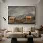 Ryelands Sheep, the King's Ram, the King's Ewe and Lord Somerville's Wether, c. 1801-1807 - Floater Framed Canvas Print