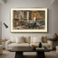 Cabinet de Flaubert à Croisset, 1874 - Floater Framed Canvas Print