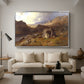 Lledr Valley in Wales, 1864 - Floater Framed Canvas Print