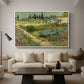 Garden at Arles, 1888 - Floater Framed Canvas Print