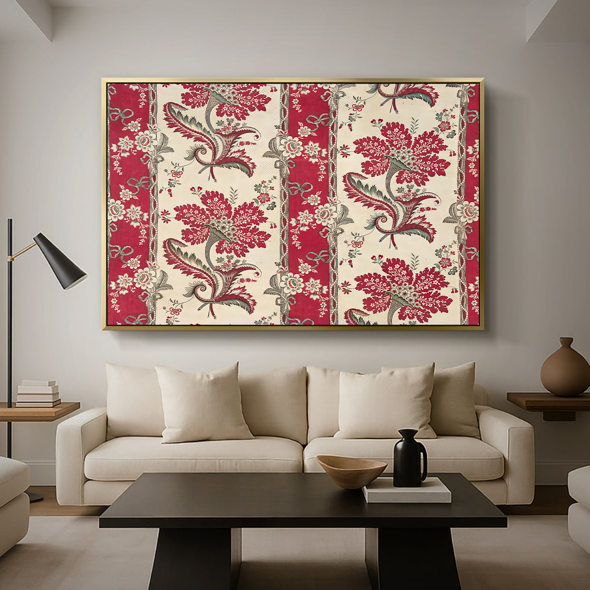 The Flowering Cornucopia (La Corne Fleurie), c. 1789-1850 - Floater Framed Canvas Print