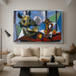 Still Life with Bull's Skull, 1939 - Floater Framed Canvas Print