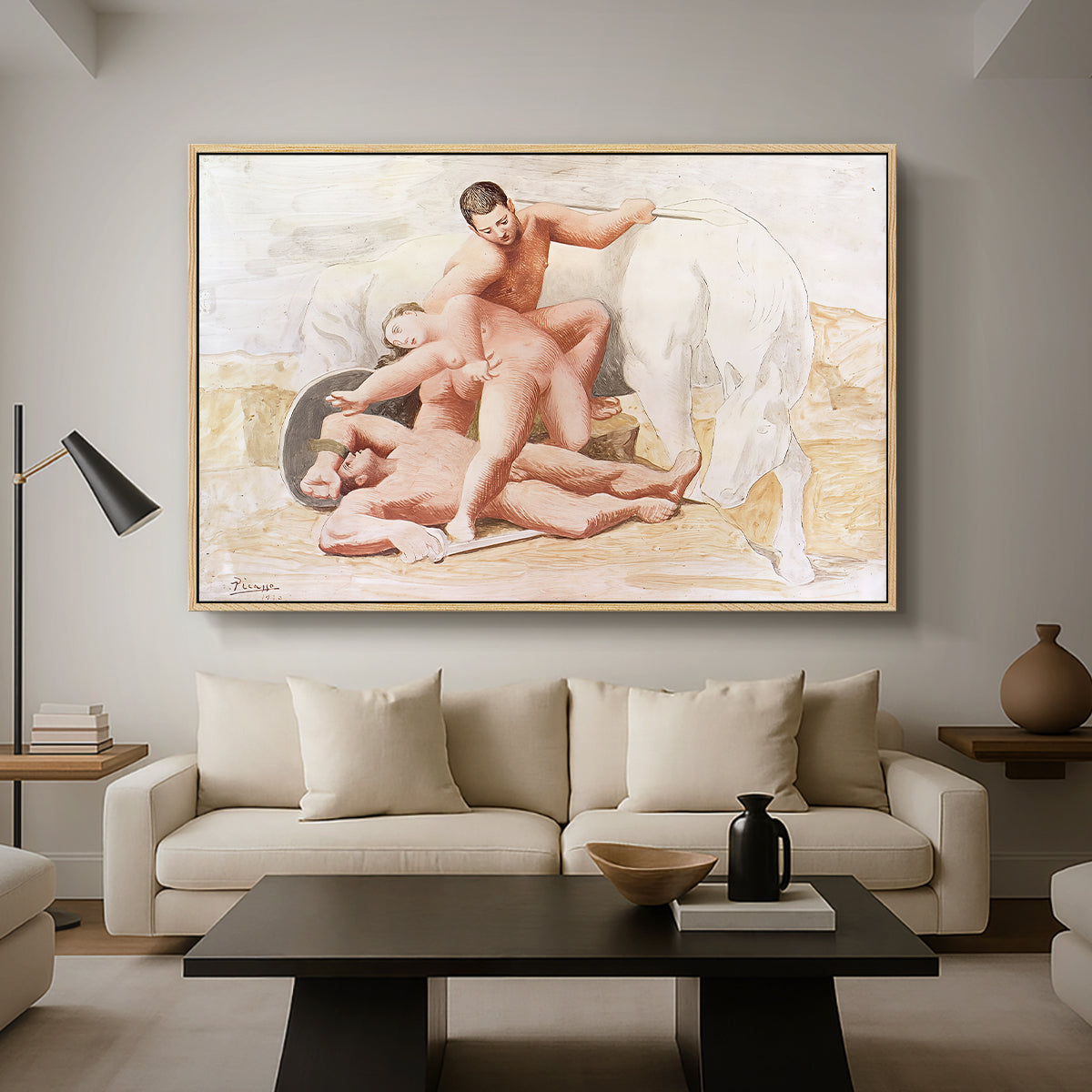 The Abduction, 1920 - Floater Framed Canvas Print