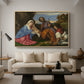 The Holy Family with a Shepherd, c. 1510 - Floater Framed Canvas Print