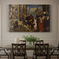 Canvas art print featuring a crowded religious scene with central figure presented before gathered crowd, showcased as a statement wall artwork