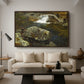 By the Mill Pond (En Mølledam), 1850 - Floater Framed Canvas Print