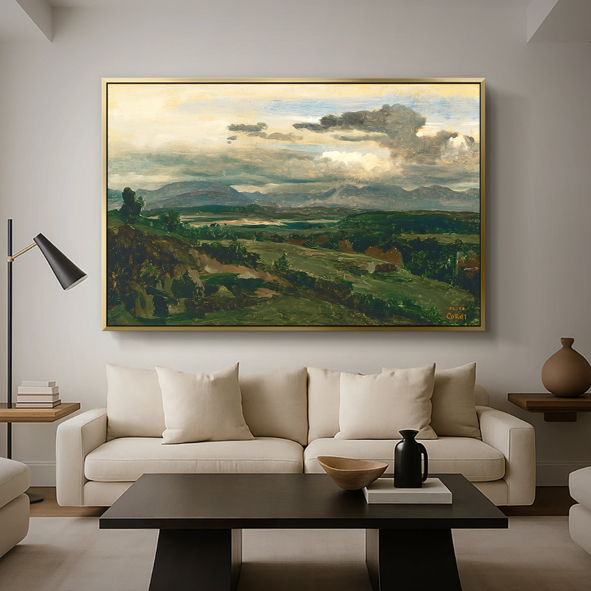 Civita Castellana, c. 1860s - Floater Framed Canvas Print