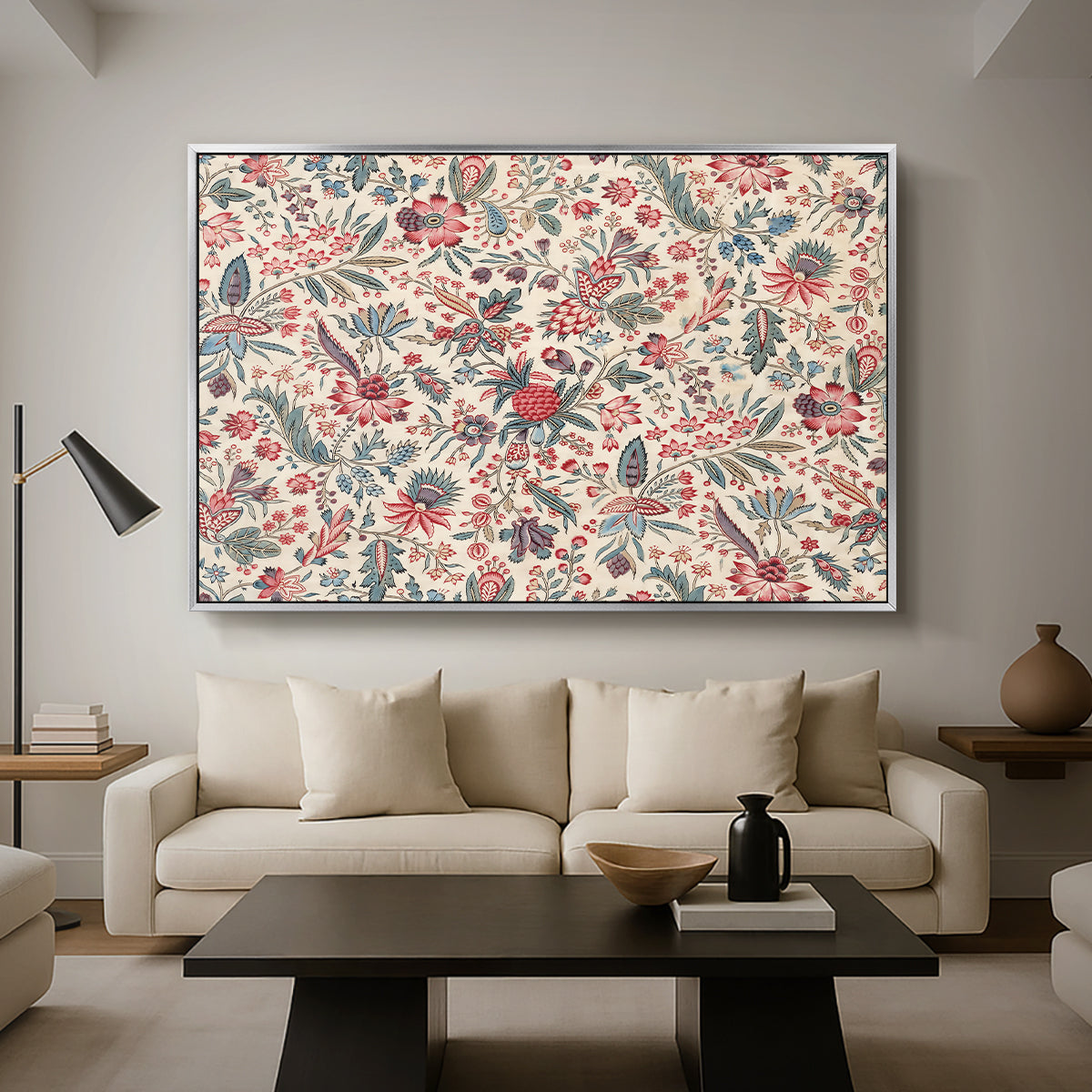 Anaras - Cream, c. 1775-1800 - Floater Framed Canvas Print