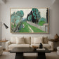 Landscape with Cypresses and Olive Trees near Nice, c. 1918 - Floater Framed Canvas Print