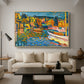 Study for Autumn Landscape with Boats, 1908 - Floater Framed Canvas Print