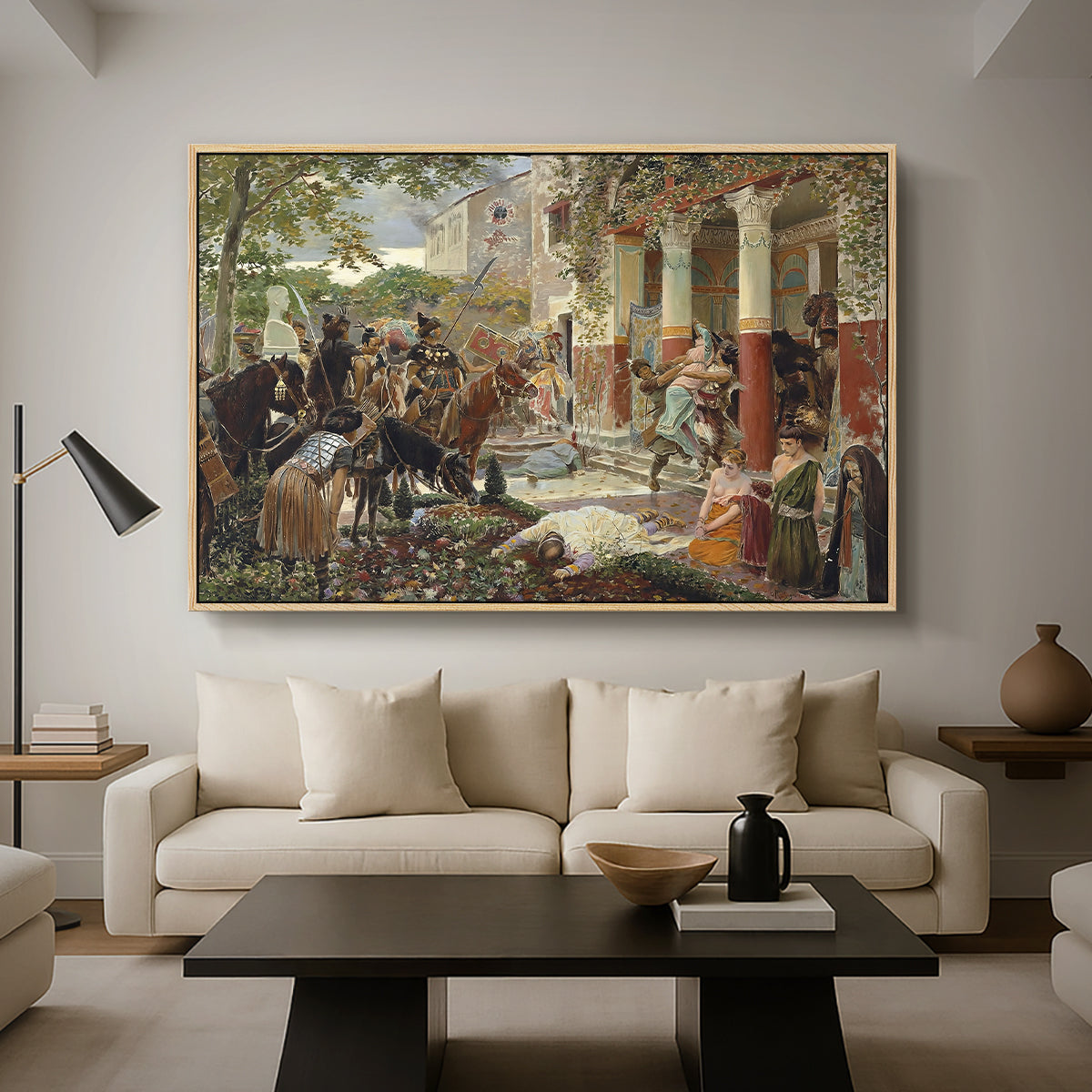 Onslaught of the Tartars, c. 1938 - Floater Framed Canvas Print