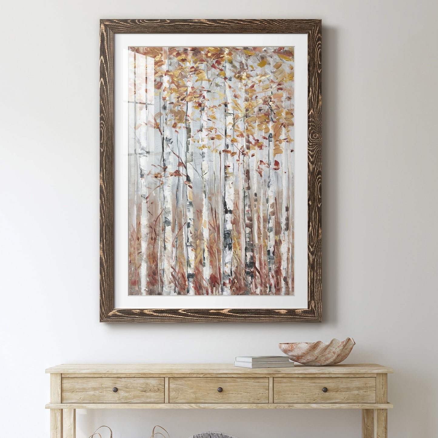 Copper Forest - Premium Framed Print - Distressed Barnwood Frame - Ready to Hang