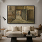 The Conversation, 1884 - Floater Framed Canvas Print