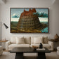 The Tower of Babel, c. 1568 - Floater Framed Canvas Print