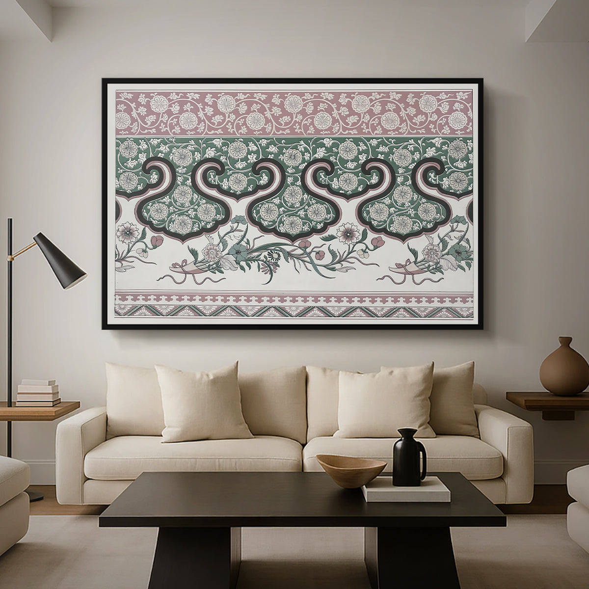 Examples of Chinese Ornament, Pl. LXXVI, 1867 - Floater Framed Canvas Print