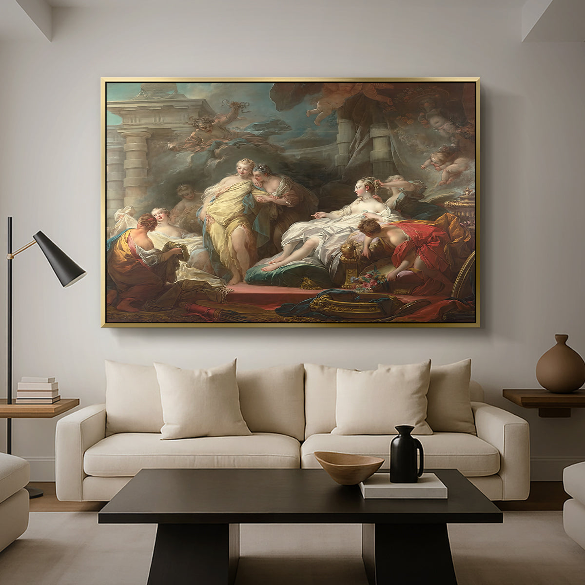Psyche Showing Her Sisters Her Gifts from Cupid, 1753 - Floater Framed Canvas Print