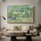 First Steps after Millet, 1890 - Floater Framed Canvas Print