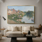 Les Andelys, Côte d'Aval, 1886 - Floater Framed Canvas Print