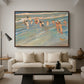 Children Playing on the Beach in Valencia, c. 1908 - Floater Framed Canvas Print
