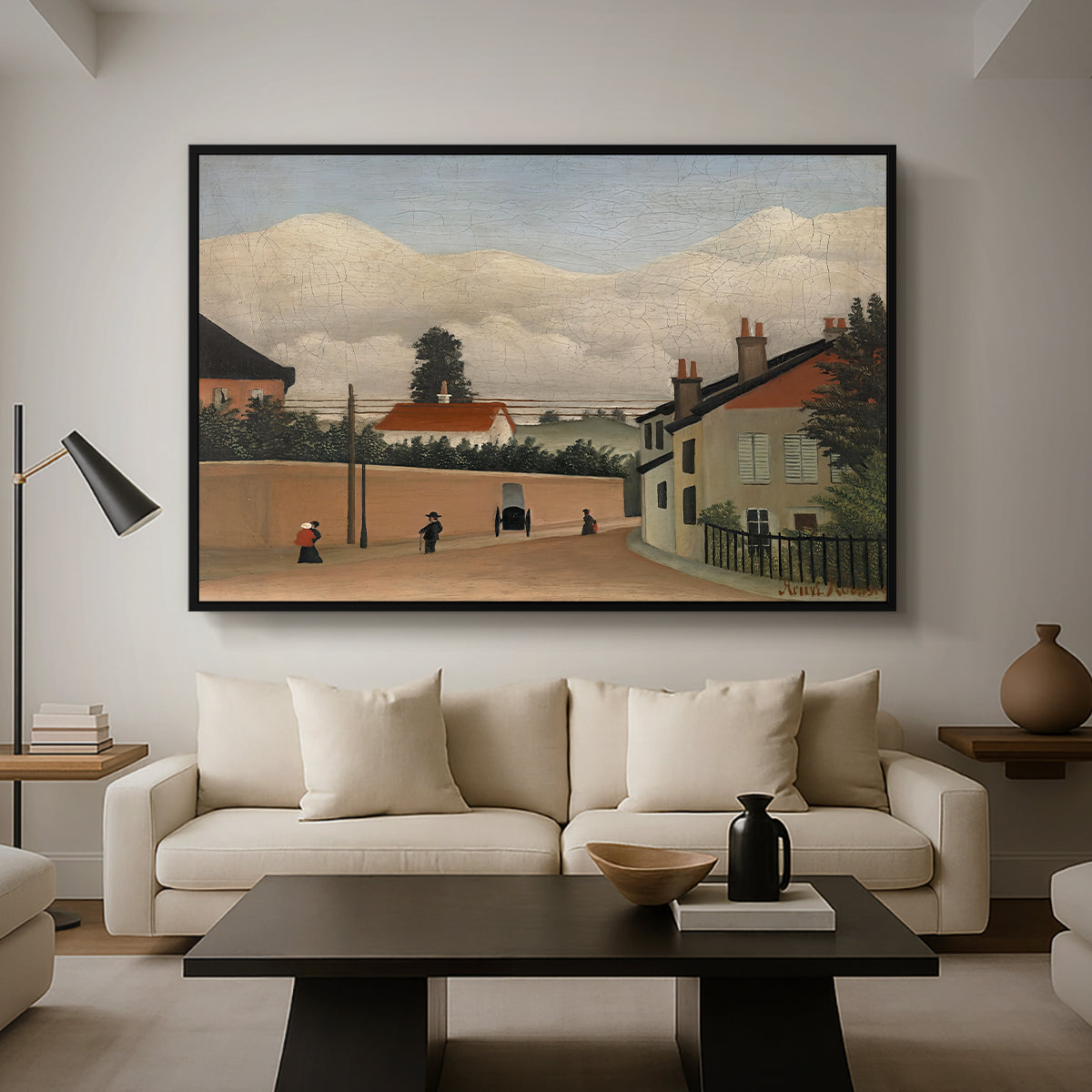 Outskirts of Paris, c. 1906-1910 - Floater Framed Canvas Print